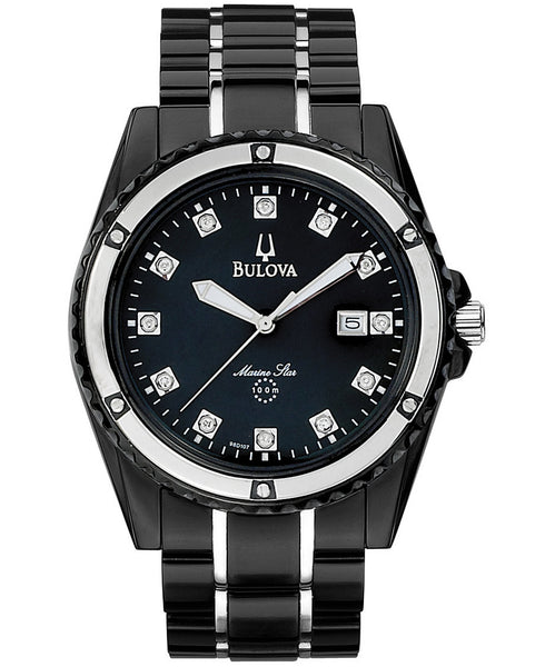 Bulova marine star online 100m black