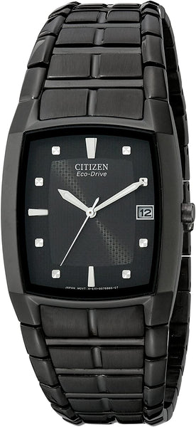 Citizen Men's BM6555-54E Eco-Drive Black Ion-Plated Stainless