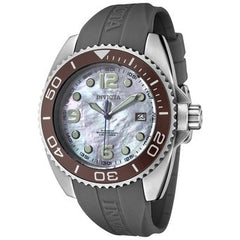 Invicta Women's 0483 Angel Collection Stainless Steel Grey Polyurethane Strap Watch