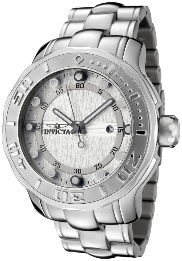 Invicta Men's 0886 Pro Diver Silver Dial Stainless Steel Watch