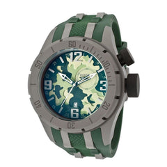 Invicta Men's 10017 Coalition Forces Green Camouflage Dial Green Polyurethane Watch