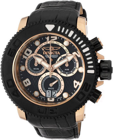 Invicta Men's 11168 Sea Hunter Pro Diver Chronograph Black Textured Dial Watch