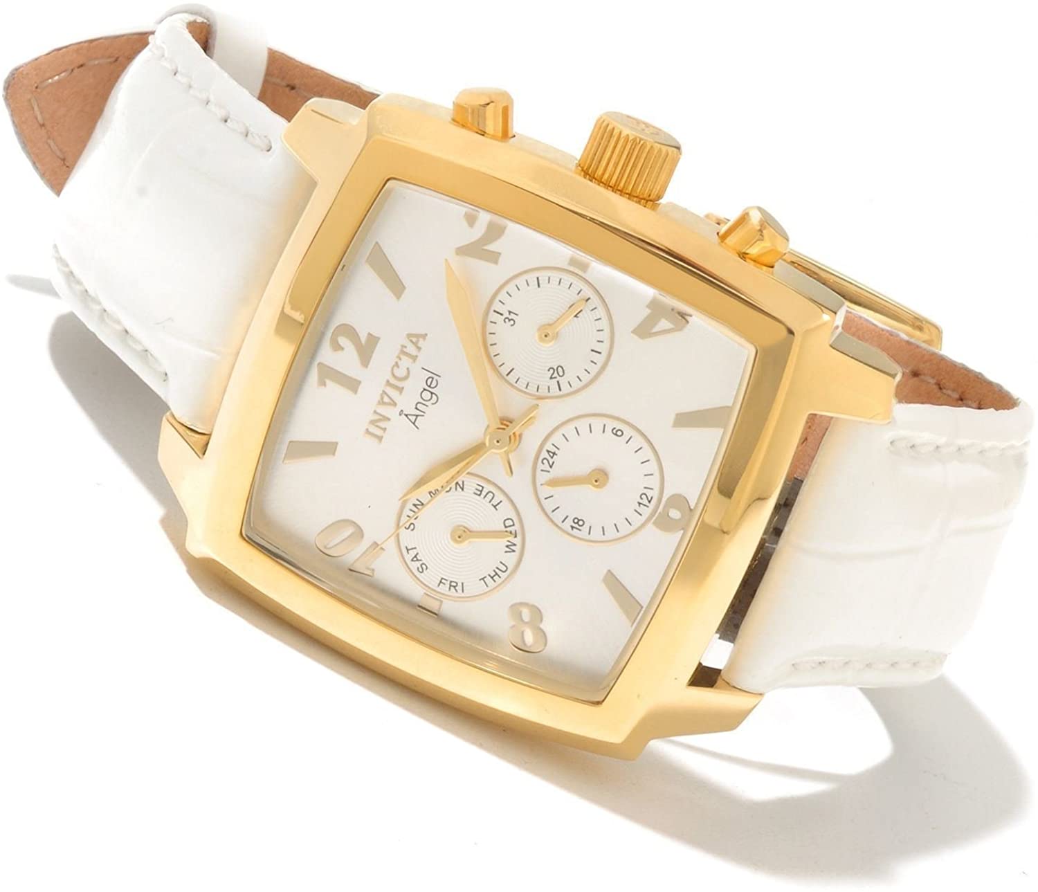 Invicta angel watch on sale white and gold