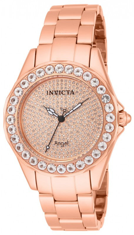 Invicta Women's 14527 Angel Blush Diamond Pave & Morganite Bracelet Watch