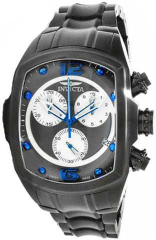 Invicta Men s 1687 Lupah Revolution Black Dial Gunmetal Stainless