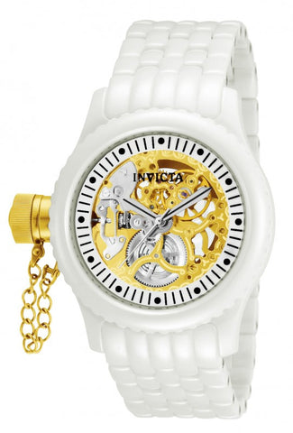 Invicta Women's 1897 Russian Diver Mechanical Gold Skeleton Dial Watch