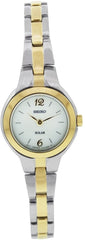 Seiko Women's SUP024 Two Tone Stainless Steel Analog with White Dial Watch