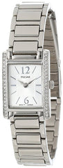 Pulsar Women's PEGC51 Crystal Accented Dress Silver-Tone Stainless Steel Watch