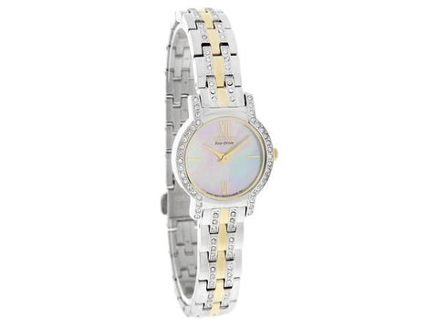 Citizen Women's EX1244-51D Eco-Drive Two-Tone with Mother-of-Pearl Dial Silhouette Watch