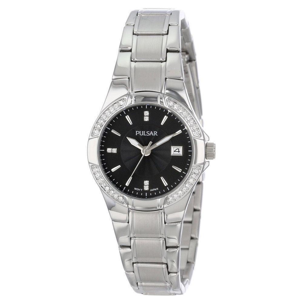 Pulsar ladies watch deals with swarovski crystals