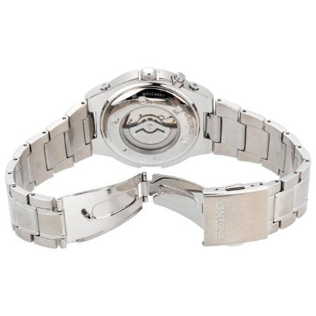 Seiko Men's SKA347 Kinetic Steel Silver-Tone Watch