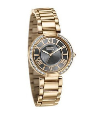 Citizen Women's EM0103-57H Eco-Drive Rose Gold-Tone Diamond Accent Watch