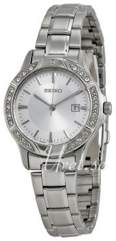 Seiko Women's SUR879 Dress Silver Stainless Steel