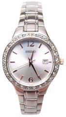 Seiko Women's SUR769 Silver Dial Stainless Steel  Watch