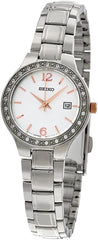 Seiko Women's SUR769 Silver Dial Stainless Steel  Watch